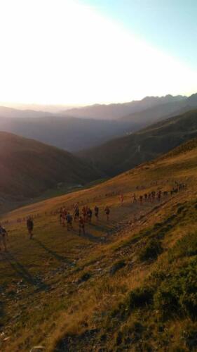 Levé de soleil sur le 80km
