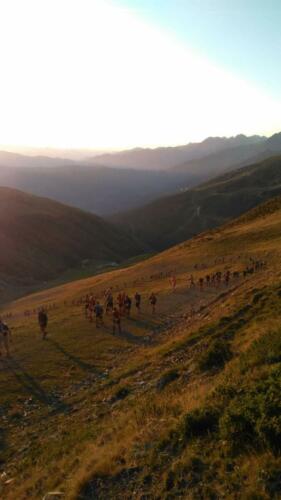 Levé de soleil sur le 80km